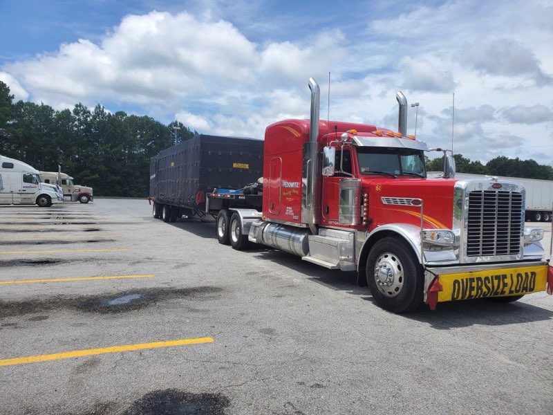 Pedowitz Machinery Movers Carolina Trucking & Rigging BASA cutting machine Savannah Georgia 1