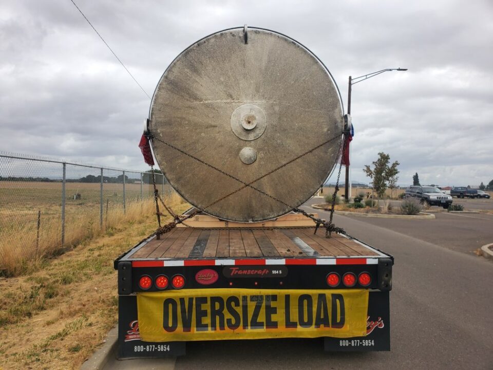 Read more about the article Industrial Tank Transport Nevada Oversize Load 54000 lbs