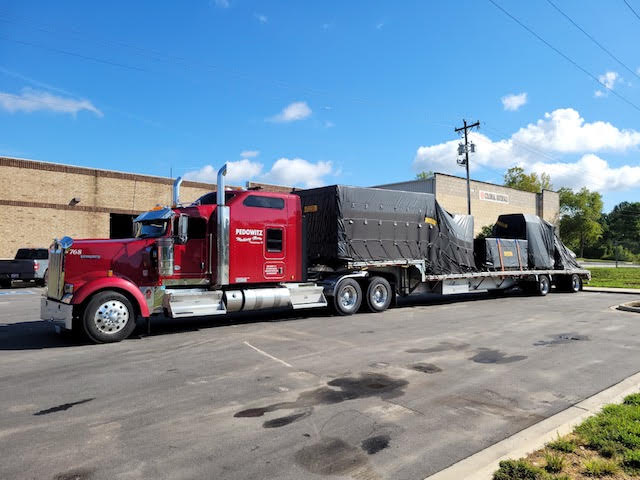 Pedowitz Machinery Movers of the Carolinas Trucking Rigging Company Heavy Haul Machine Tools Charlotte NC to Union MO a