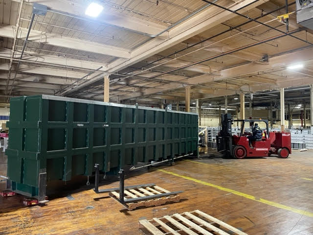 Pedowitz Machinery Movers Ashville NC Trucking Rigging Services Company 25000 pound Kiln 3