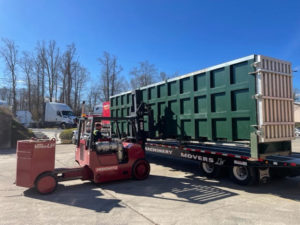 Pedowitz Machinery Movers Ashville NC Trucking Rigging Services Company 25000 pound Kiln 5