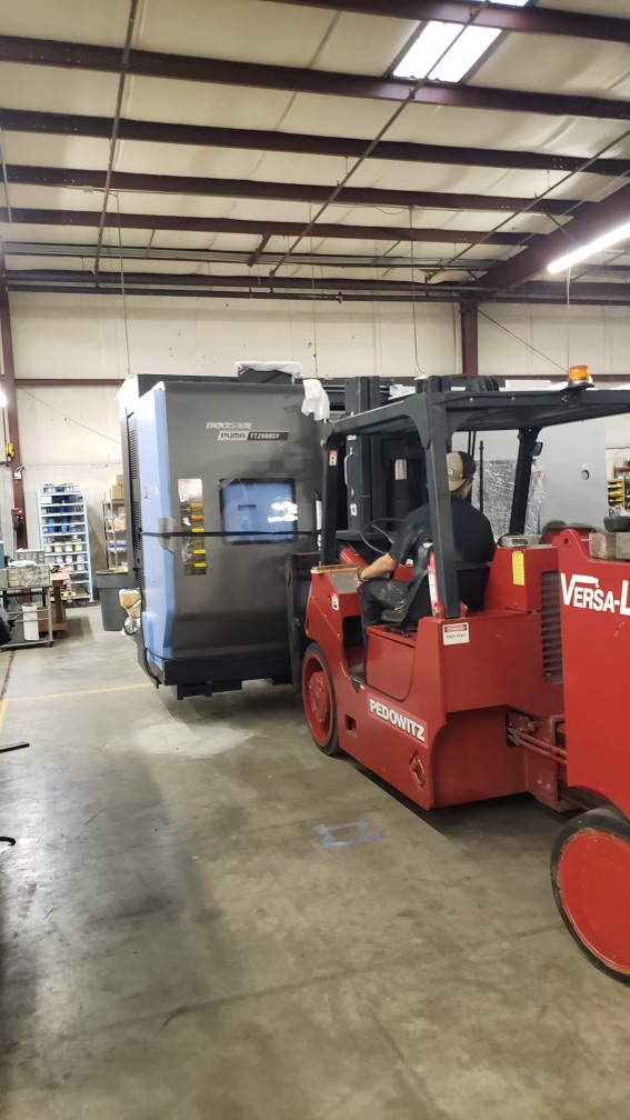 CNC Trucking Rigging Greer SC Doosan Machines