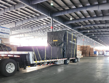 Makzak machine Pedowitz Machinery Movers Carolina Trucking Rigging Crane Service Newport News VA to Pompano Beach FL 2