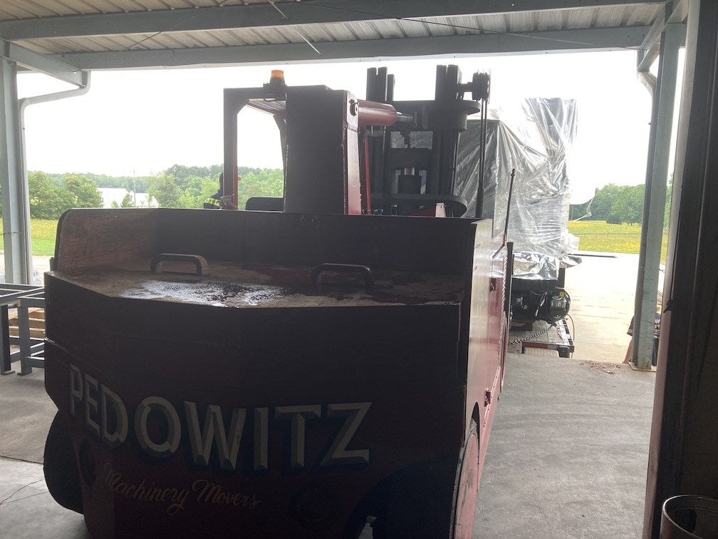 Pedowitz Machinery Movers Vertical Machining Center Move Storage Warehouse Transfer Intermodal Port Trucking Rigging Charlotte NC 3